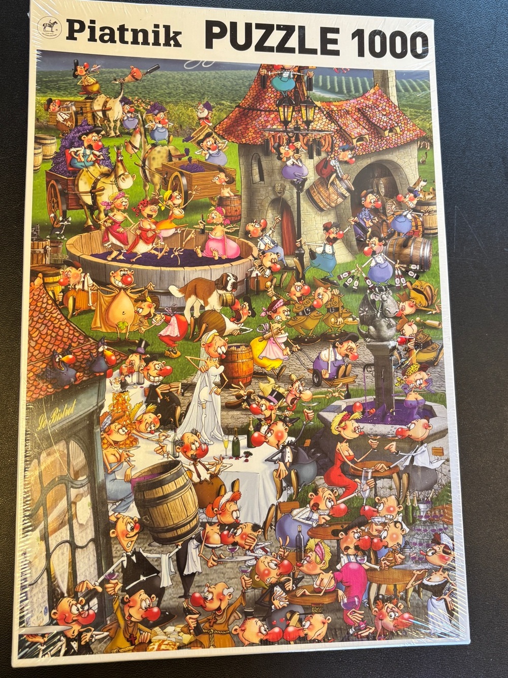 NWT Vintage Piatnik 1000-Piece Festive Village Jigsaw Puzzle